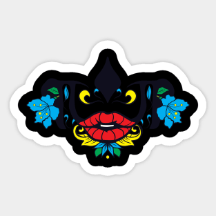 Dia De Los Muertos Sugar Skull Mask Isabella Sticker